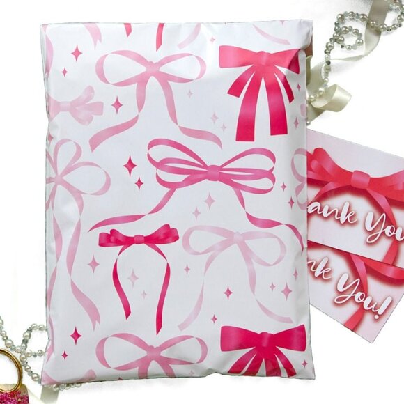 25 Bows 10x13 designer poly mailer - Picture 1 of 1